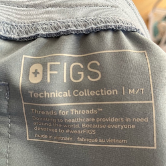 Medium Tall Livingston FIGS pants blue - Picture 2 of 3